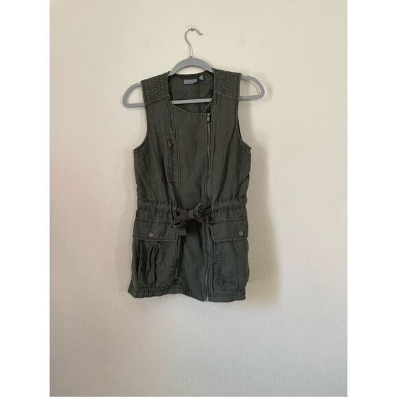 Athleta 100% linen utility safari vest size xs - Picture 2 of 8